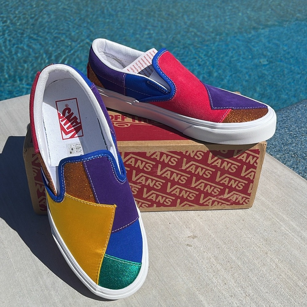Vans Pride Patchwork Classics Low-Top New In Box. Size 9 - Picture 3 of 16